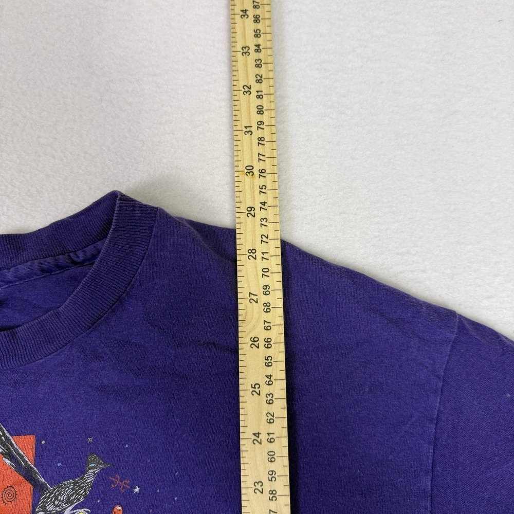 Vintage 90s Hanes Beefy-T Single Stitch Southwest Tucson Graphic Tee Purple XL - Picture 5 of 7